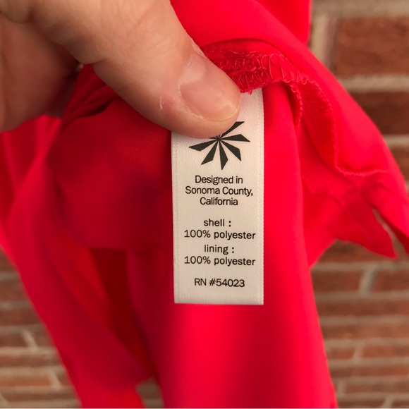 Athleta Martinique Sleeveless Wrap Dress Coral Red Size Medium - Picture 12 of 12